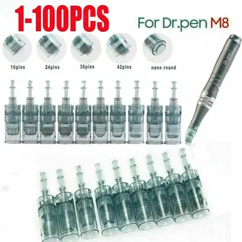 10/50gab Dr. Pildspalvu M8 Kasetnes Adatu Bajonetes Kasetnes 11 16 36 42 Nano Adatu MTS Micro Needling Dr Pildspalvu M8 Microneedling
