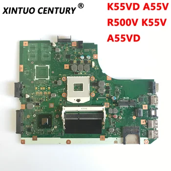 K55VD Sākotnējā Mātesplati Par ASUS K55VD A55V R500V K55V A55VD Klēpjdators Mātesplatē REV.3.0/3.1 DDR3 100% Pārbaudes Darbs