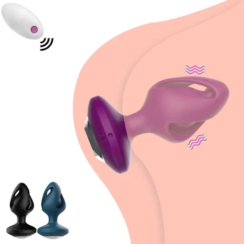 Male Anal Plug Vibrators Ar Prostatas Massager Sievietēm, Vīriešiem, Pāriem Pieaugušo Buttplug Erotiska Sexshop Seksa Rotaļlietas Rīku Geju Masturbācija