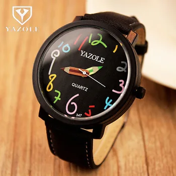 Skatīties uz Sievietēm Skatīties Zīmolu YAZOLE Sieviešu Modes Black Watch rokas pulksteņi Ladies Watch Pulksteņa Reloj Mujer Relogio Feminino Saat