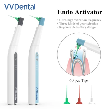 Zobu Endo Endodoncia Aktivators Ultraskaņas Irrigator Sakņu Kanālu Tīrīšanas Komplekts ar 60 Padomi, Zobārsts, Ārstēšana